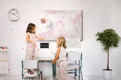 Bilder-Korktafel Aquarell-Blütenblätter