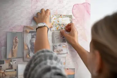 Bilder-Korktafel Aquarell-Blütenblätter