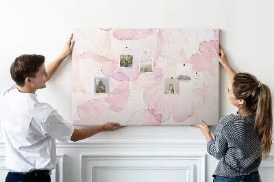 Bilder-Korktafel Aquarell-Blütenblätter