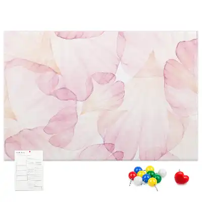 Bilder-Korktafel Aquarell-Blütenblätter