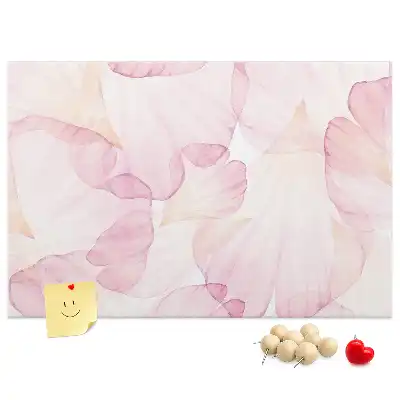 Bilder-Korktafel Aquarell-Blütenblätter
