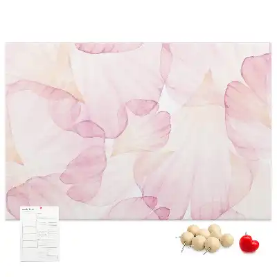 Bilder-Korktafel Aquarell-Blütenblätter