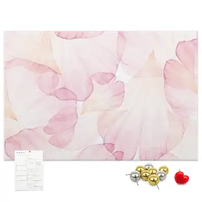 Bilder-Korktafel Aquarell-Blütenblätter