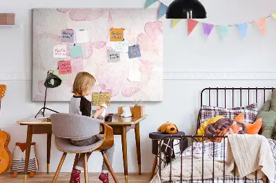 Bilder-Korktafel Aquarell-Blütenblätter
