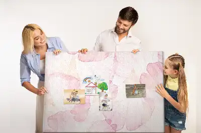 Bilder-Korktafel Aquarell-Blütenblätter