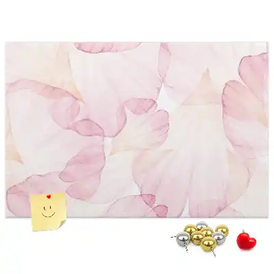Aquarell Blütenblätter Kork-Pinnwand