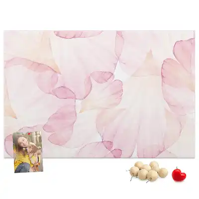 Bilder-Korktafel Aquarell-Blütenblätter