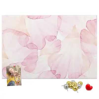 Bilder-Korktafel Aquarell-Blütenblätter