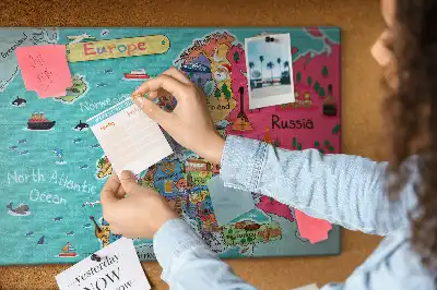 Kork Pinnwand Europäische Staatenkartografie