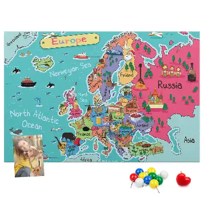 Kork Pinnwand Europäische Staatenkartografie