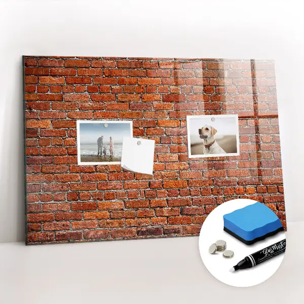 Beschreibbare magnettafel küche Alte Backsteinmauer