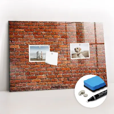 Beschreibbare magnettafel küche Alte Backsteinmauer