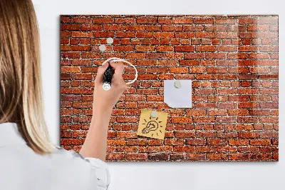 Beschreibbare magnettafel küche Alte Backsteinmauer