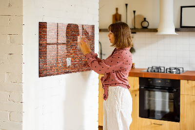 Magnettafel Alte Backsteinmauer