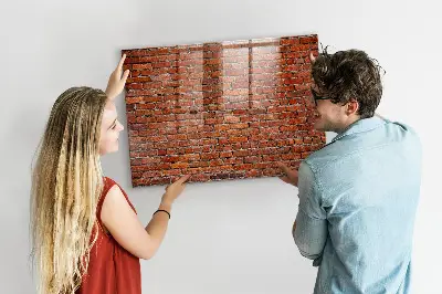 Beschreibbare magnettafel küche Alte Backsteinmauer
