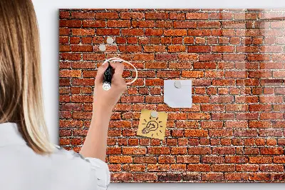 Beschreibbare magnettafel küche Alte Backsteinmauer