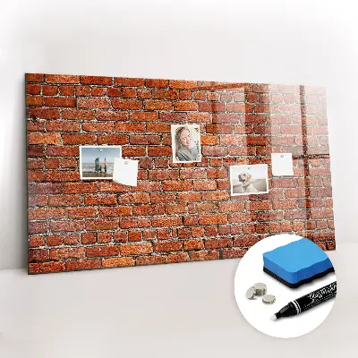 Beschreibbare magnettafel küche Alte Backsteinmauer