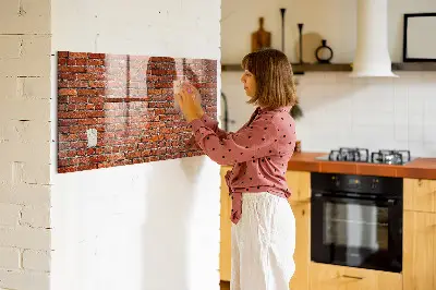Beschreibbare magnettafel küche Alte Backsteinmauer