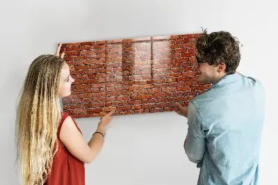 Beschreibbare magnettafel küche Alte Backsteinmauer