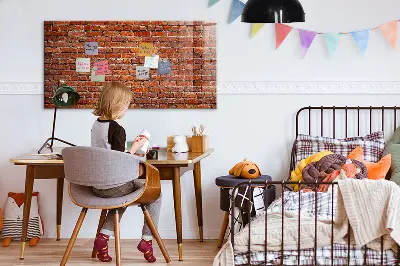 Beschreibbare magnettafel küche Alte Backsteinmauer