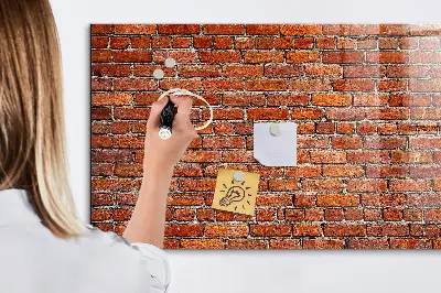 Beschreibbare magnettafel küche Alte Backsteinmauer