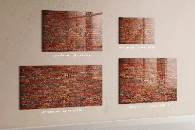 Beschreibbare magnettafel küche Alte Backsteinmauer