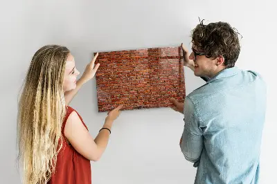 Beschreibbare magnettafel küche Alte Backsteinmauer