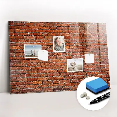 Beschreibbare magnettafel küche Alte Backsteinmauer