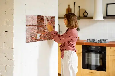 Beschreibbare magnettafel küche Alte Backsteinmauer