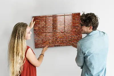 Beschreibbare magnettafel küche Alte Backsteinmauer