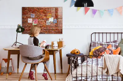 Beschreibbare magnettafel küche Alte Backsteinmauer