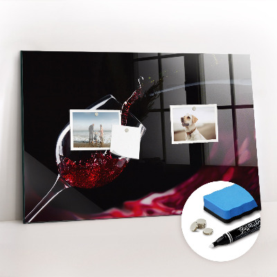 Beschreibbare magnettafel küche Wein