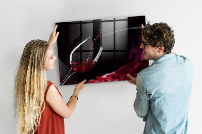 Beschreibbare magnettafel küche Wein