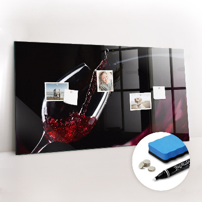 Beschreibbare magnettafel küche Wein