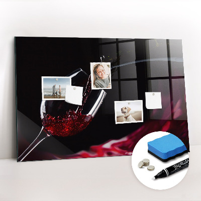 Beschreibbare magnettafel küche Wein