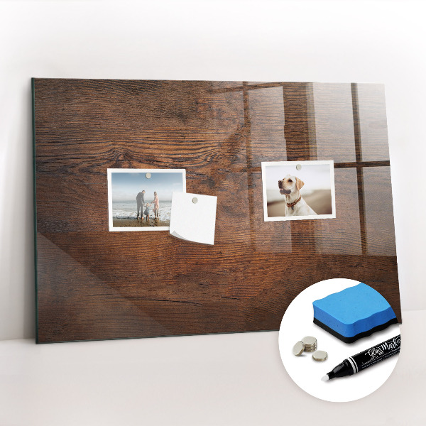 Schreib magnettafel Altes Holz