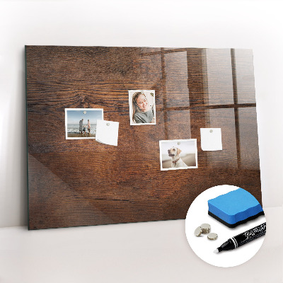 Schreib magnettafel Altes Holz