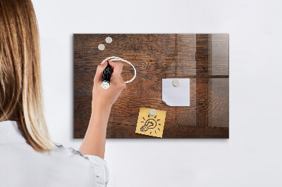 Schreib magnettafel Altes Holz