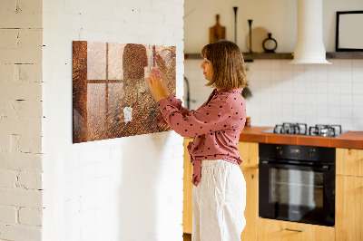 Magnetische, trocken abwischbare Tafel Alter Baumstamm