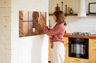 Magnettafel mit Magneten Dekoratives Holz