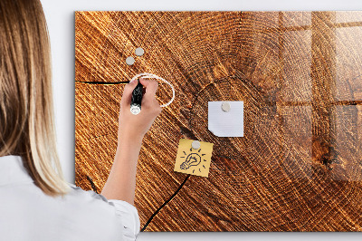 Magnettafel mit Magneten Dekoratives Holz