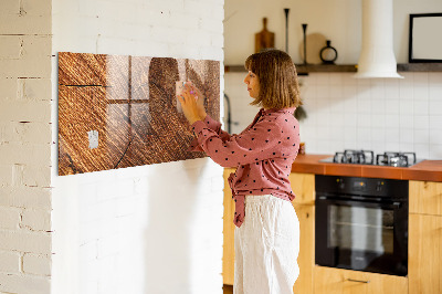 Magnettafel mit Magneten Dekoratives Holz