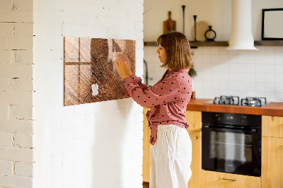 Magnettafel mit Magneten Dekoratives Holz