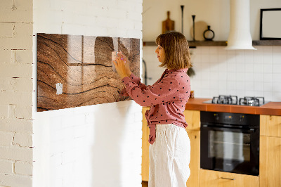 Magnetische Glastafel Altes Holz