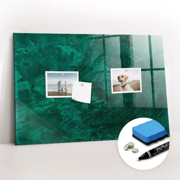 Beschreibbare magnettafel küche Smaragdwand