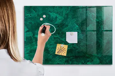 Beschreibbare magnettafel küche Smaragdwand