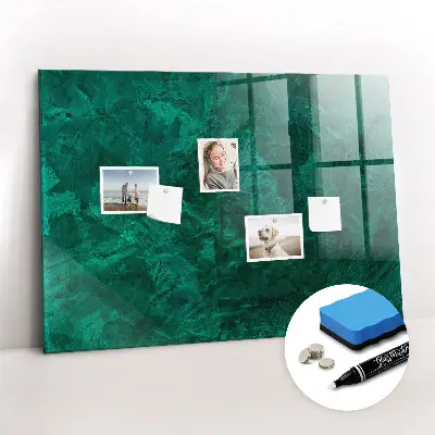 Beschreibbare magnettafel küche Smaragdwand