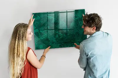 Beschreibbare magnettafel küche Smaragdwand