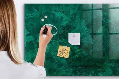 Beschreibbare magnettafel küche Smaragdwand