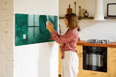 Beschreibbare magnettafel küche Smaragdwand